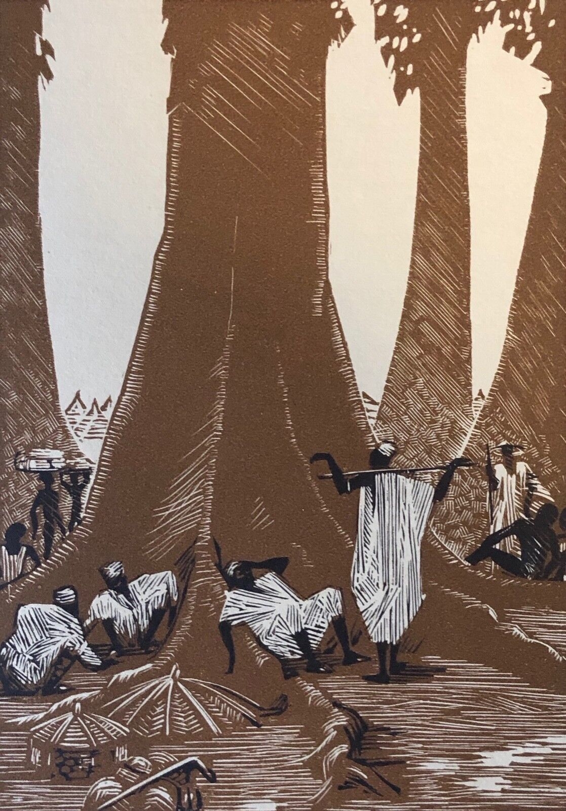afrique__germaine_balthazar-bernard_1883-1977_1931,_place_du_village_a_o_f