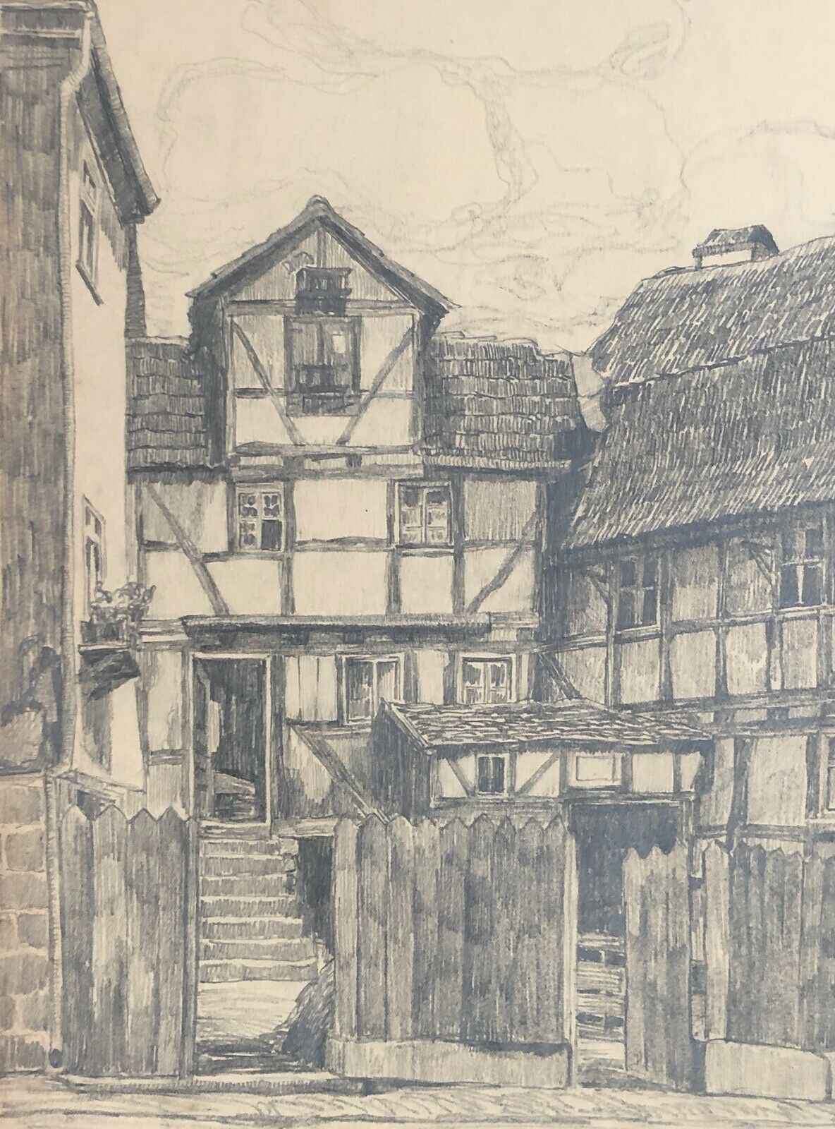 schutz_verbandsgemeinde_daun_grand_dessin_au_graphite_de_1916_allemagne