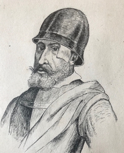 jan_zizka__dessin_plume_xixe,_anonyme__chef_guerre_hussites_,boheme_ceska_republika_