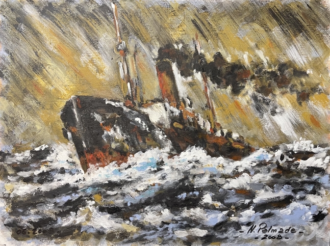 navire_dans_la_tempete_acrylique_sur_papier_special_2008_bateau_ocean_marin