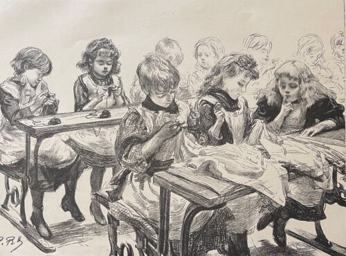 un_ouvroir_dapres_renouard_gravure_vers_1880_couture_petite_fille_couturiere