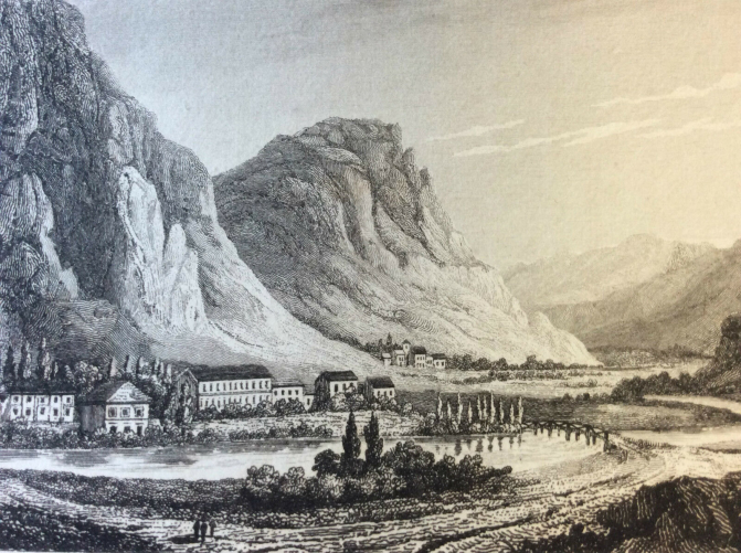 therme_d_ussat__ossat__gravure_vers_1850_xixe_bouches_du_rhone_tarascon