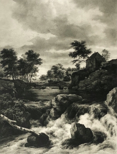 jacob_van_ruisdael_1628-1682_la_cascade_heliogravure_vers_1910_ecole_hollandaise
