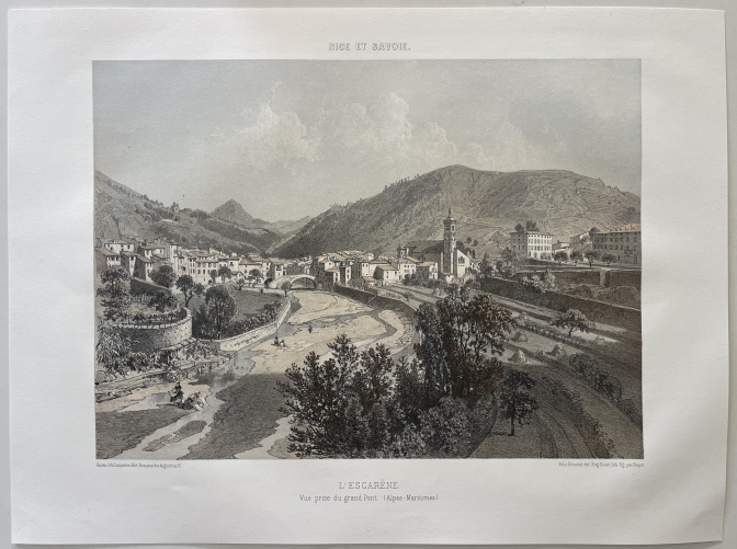 l???escarene_alpes-maritimes_depuis_le_grand_pont_lthographie_originale_de_1864