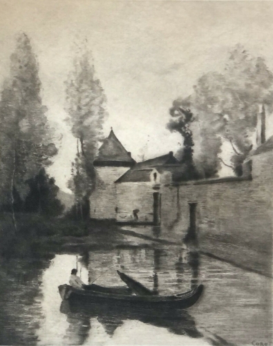 corot_le_manoir_de_beaune-la-rolande_loiret_pointe_sur_japon_seche_signee_lopisgish_c_1910