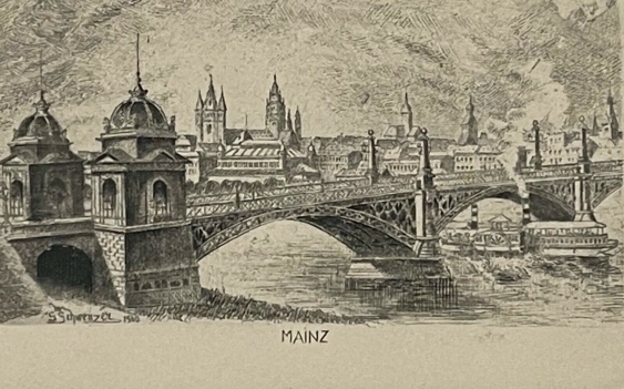 mainz_am_rhein_pont_vers_1910_schwenzer_mayence_deutschland
