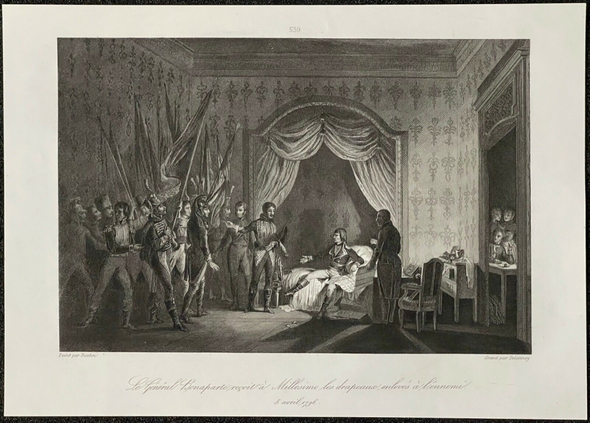 italie_millesimo_1796_napoleon_bonaparte_recoit_les_drapeaux_ennemis_1840_france