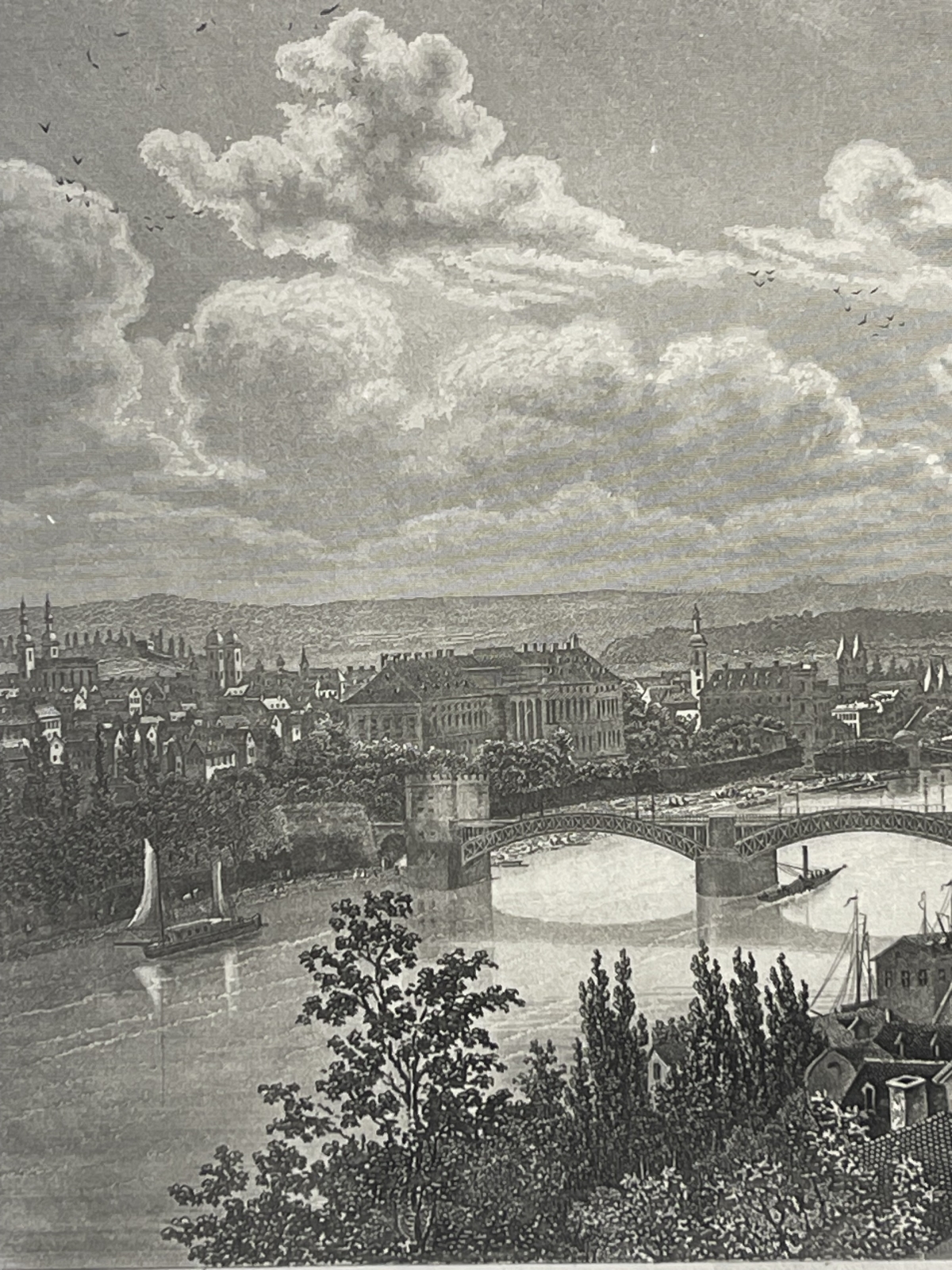 coblenz_et_forteresse_ehrenbreitstein_rhin_gravure_1850_allemagne_engraving