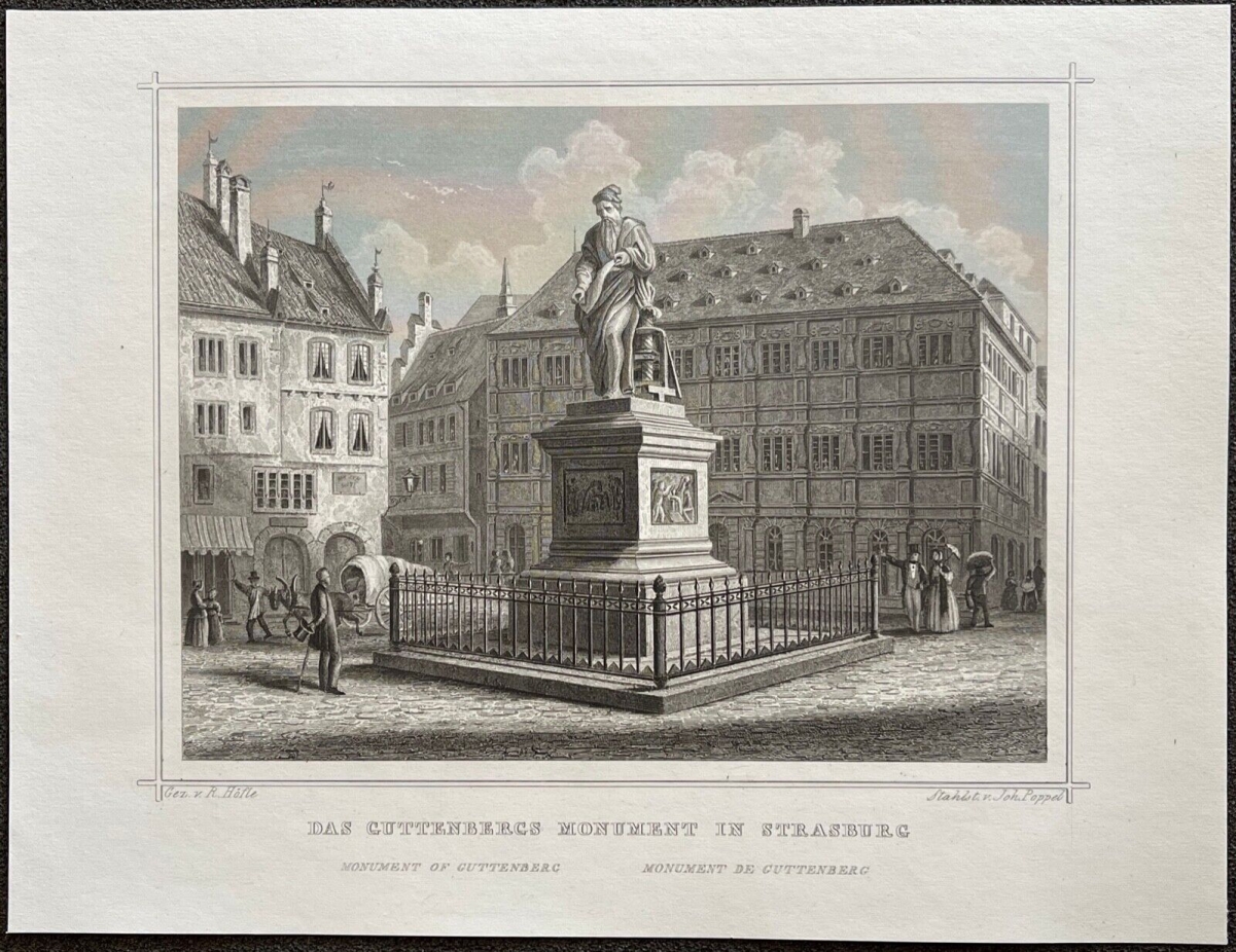 strasbourg_monument_a_gutenberg_en_1860_alsace_france_gravure_xixe