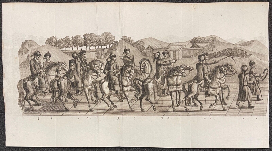 chine_cortege_de_lago_ou_fils_ainé_de_lempereur_gravure_vers_1810_cheval