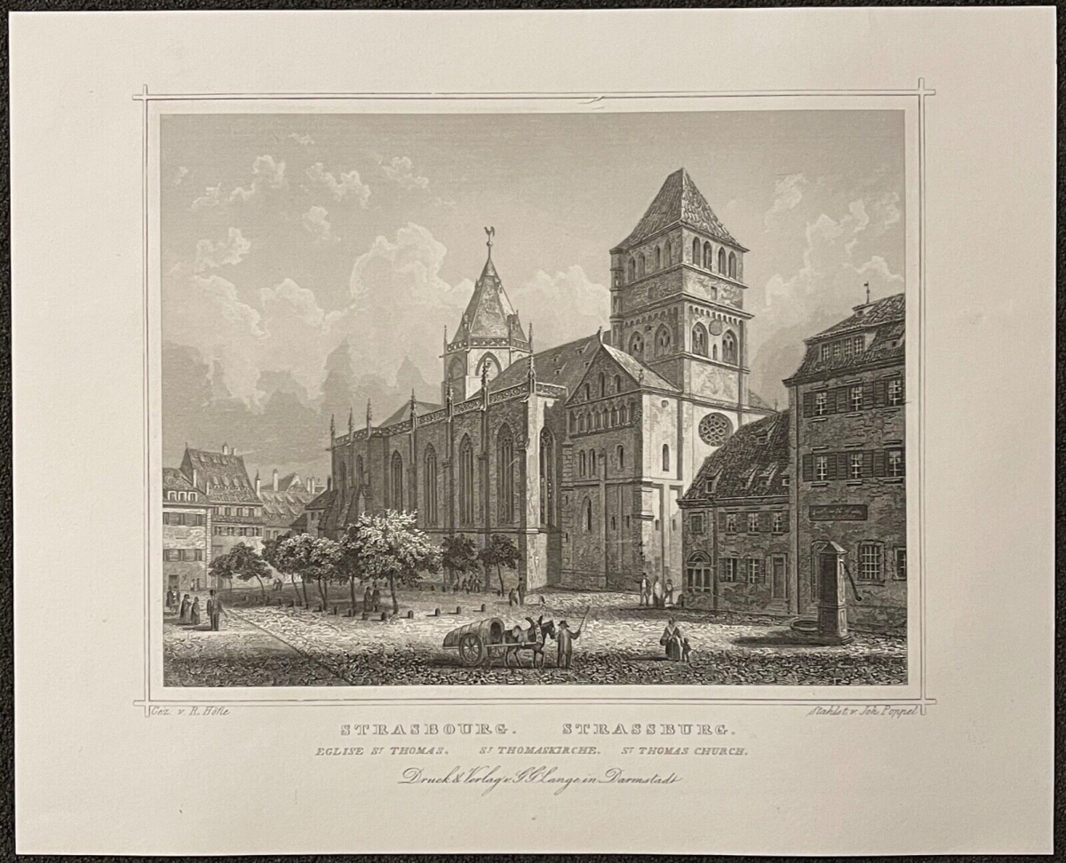eglise_saint-thomas_de_strasbourg_alsace_gravure_vers_1860_france_europe