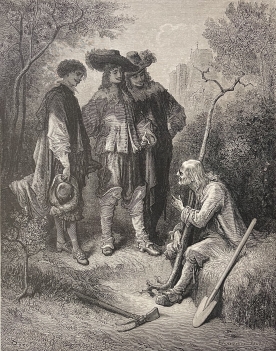 le_vieillard_et_les_trois_jeunes_hommes_fables_la_fontaine_gustave_dore_gravure