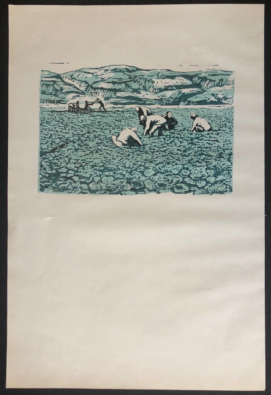 gu_yuan_1919-1996__travail_aux_champs__xylographie_de_1952/7__china,_chine_