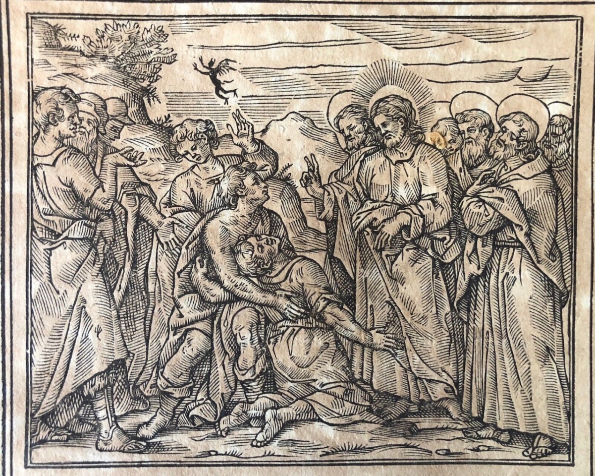 evangiles_arabe_raimondi_1591_tempesta_parasole_roma_jesus_chassant_un_diable