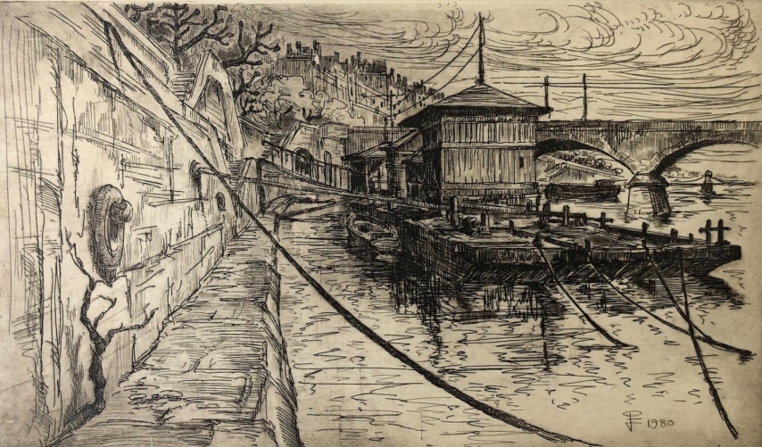 paris_barge_pont_notre-dame_signee_badman_1980_pointe_seche