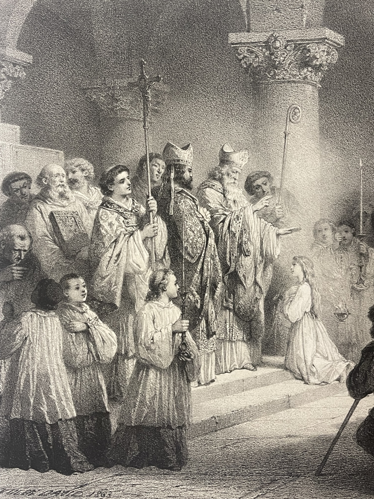 sainte_genevieve_enfant_patronne_de_paris_grande_estampe_de_1866_france