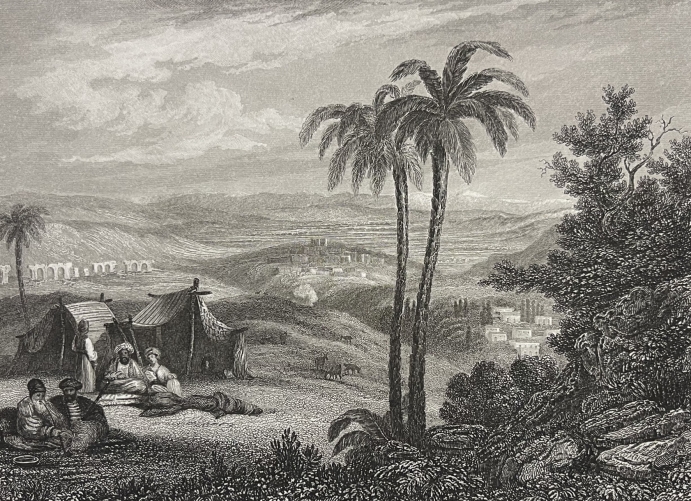 syrie_lattaquie_latakie_gravure_originale_de_aubert_vers_1840