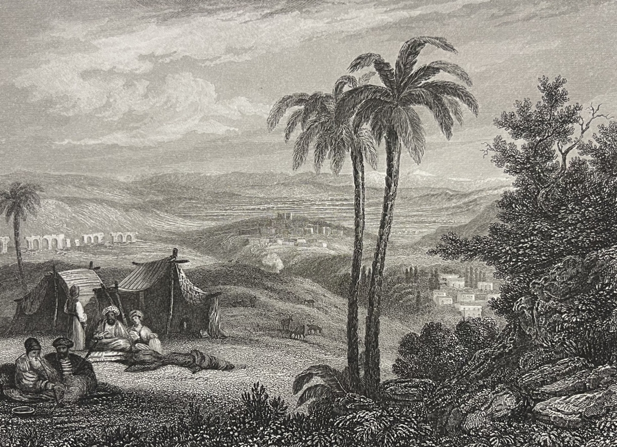 syrie_lattaquie_latakie_gravure_originale_de_aubert_vers_1840