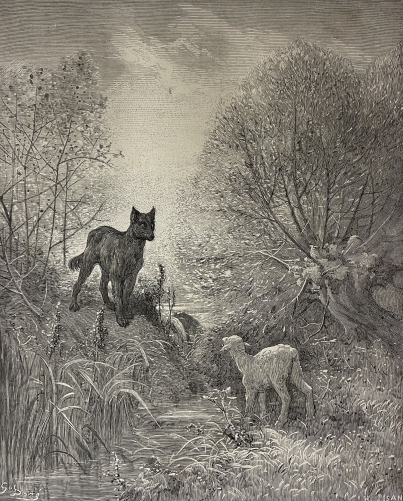 le_loup_et_l???agneau_gustave_dore_xylographie_fable_de_la_fontaine_gravure_1866