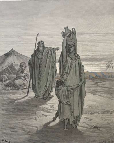 israel_abraham_renvoie_agar_gustave_dore_1898