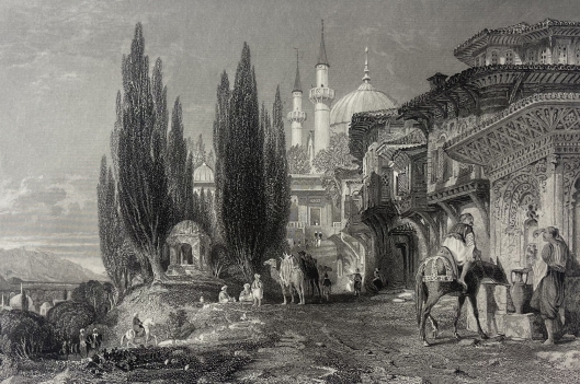 turquie_complexe_religieux_d???_emir_sultan_a_bursa_vers_1840