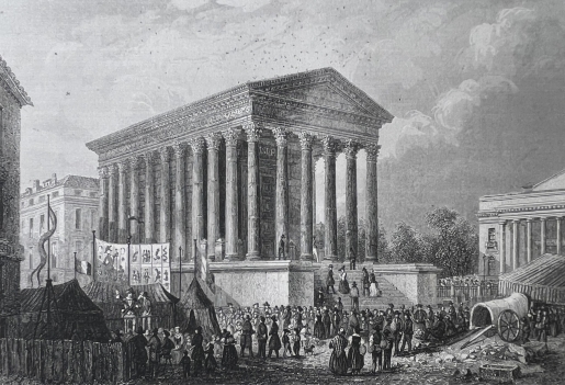 nimes_maison_carree_gard_provence_empire_romain_c_1835_france