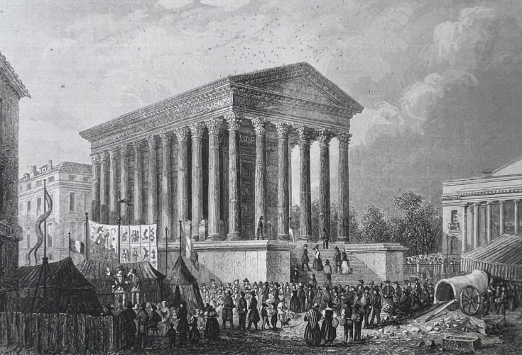 nimes_maison_carree_gard_provence_empire_romain_c_1835_france