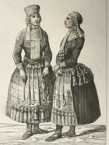 russie_costume_femme_mordve_gravure_1838_peuple_ouest_volga_coiffe_ceinture