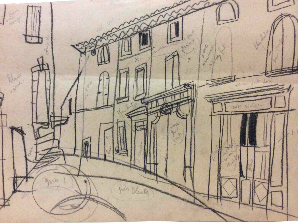 grand_fusain__etude_de_rue_attribue_jean_arene_1898-1960__provence_france_