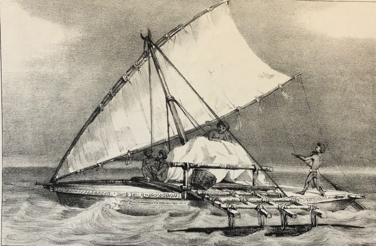 pirogue_des_naturels_de_halahou,_ile_viti_levu_fidji__gravure_1843__bateau