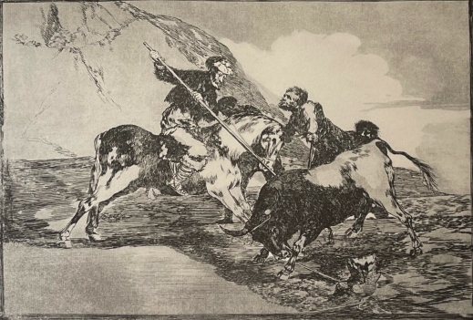 francisco_goya_1746-1828_espagne_tauromachie_taureau_fac-simile_c_1982