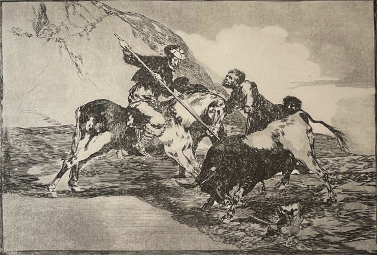 francisco_goya_1746-1828_espagne_tauromachie_taureau_fac-simile_c_1982