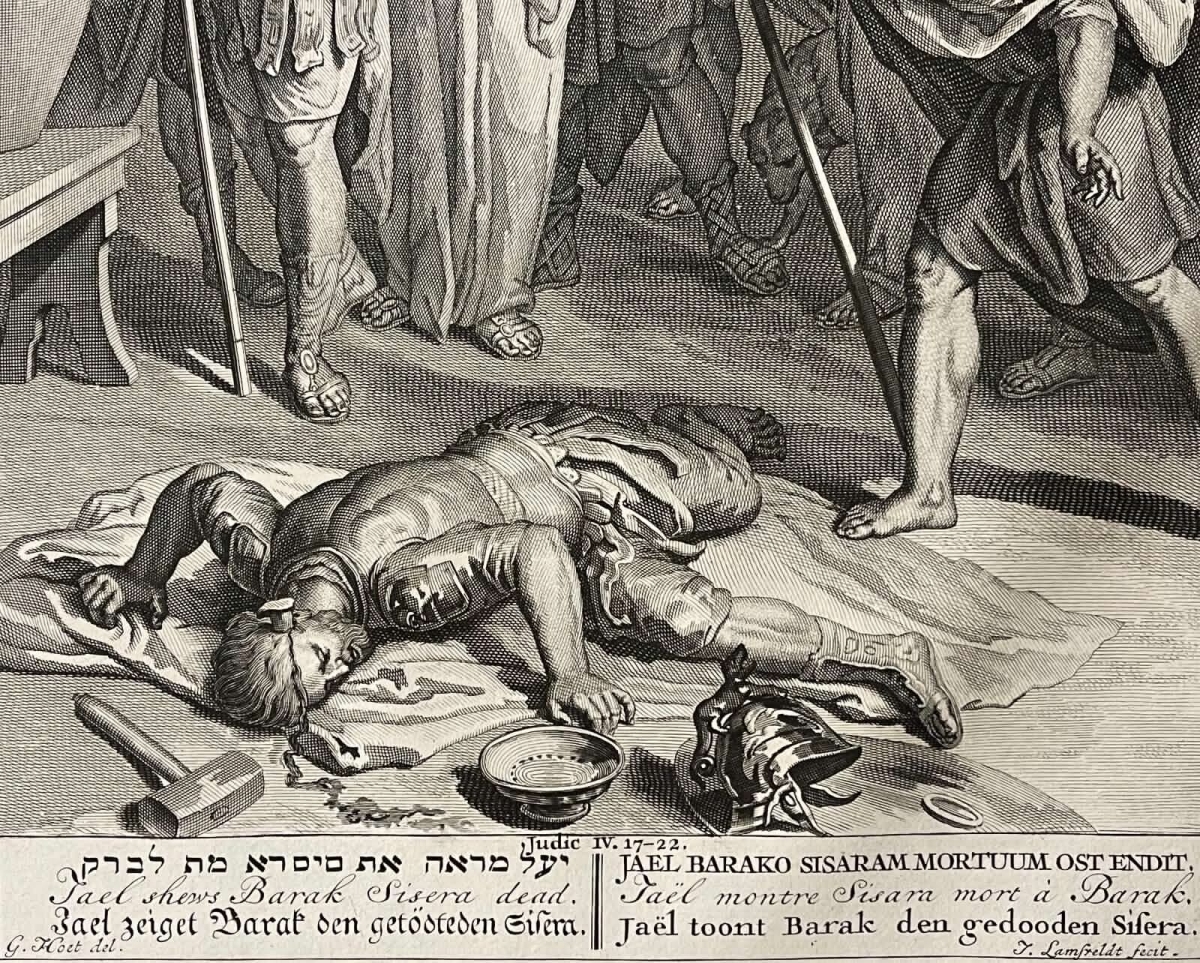 bible_jael_montre_sisara_mort_a_barak_gravure_1728_gerard_i_hoet_1648-1733