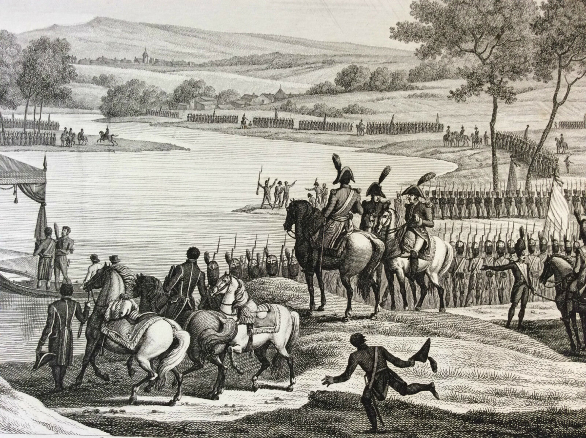 entrevue_des_deux_empereurs_1807_swebach_napoleon_bonaparte_revolution_1850