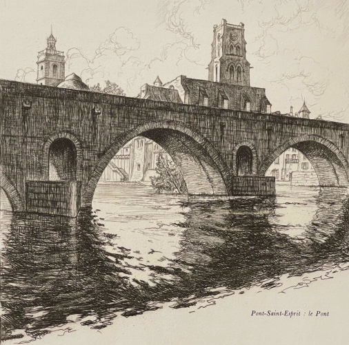 pont_de_pont_saint_esprit_vers_1930_pointe_seche_de_maurice_robert_rhone_france