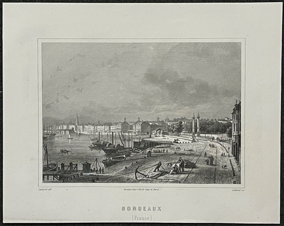 bordeaux_le_port_france_cira_1860_par_lechard_xixe
