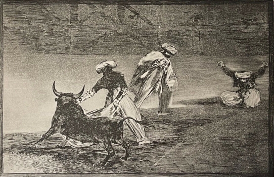 francisco_goya_1746-1828_espagne_tauromachie_taureau_fac-simile_c_1982