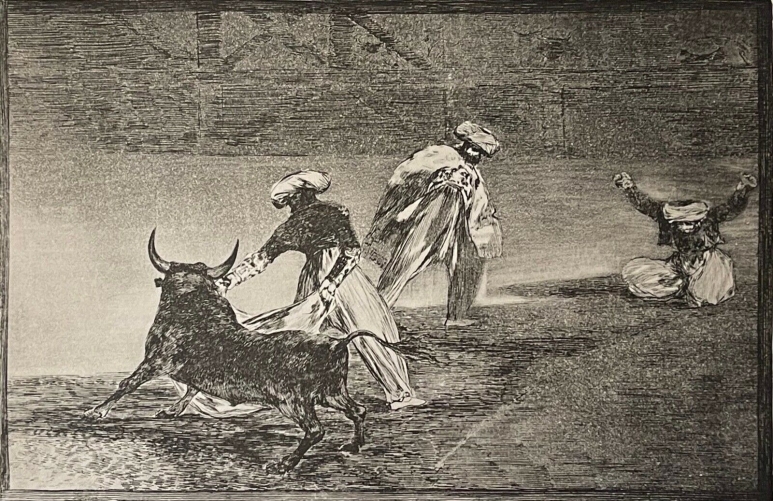 francisco_goya_1746-1828_espagne_tauromachie_taureau_fac-simile_c_1982