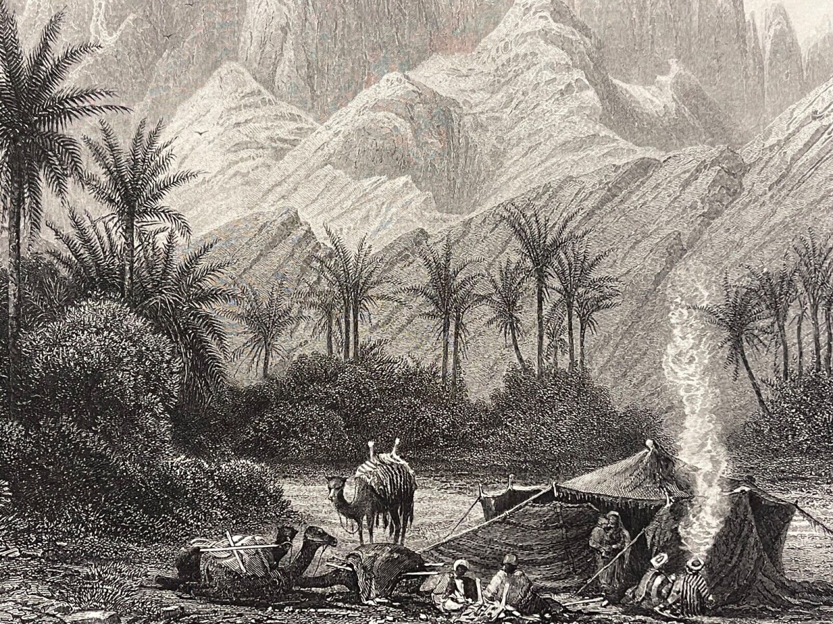 egypte_wadi_feiran_mont_serbal_sinai_grave_par_bradshaw_1884_afrique