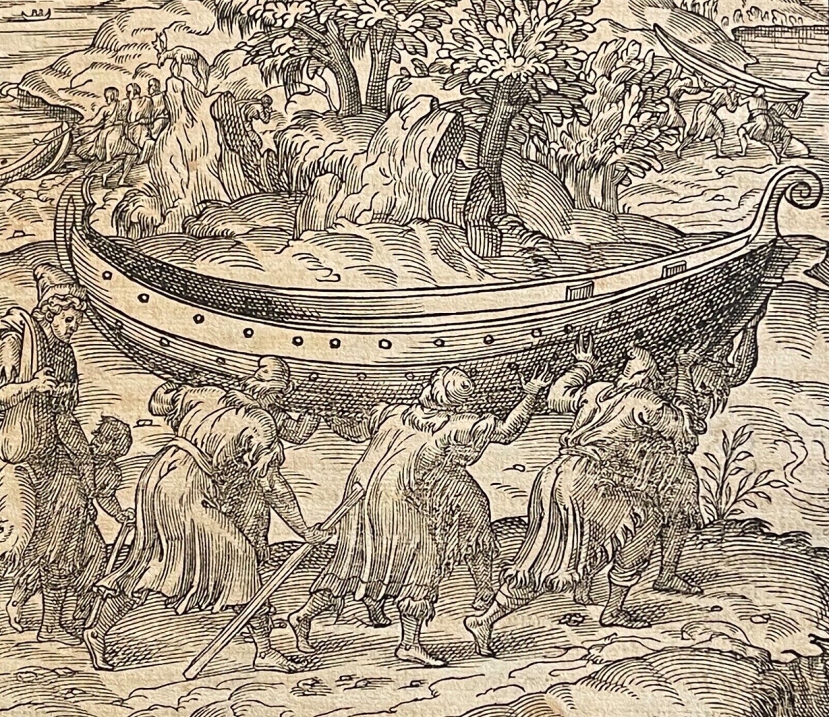 finlande_lapons_deplacement_un_bateau_par_andré_thevet_1504-1592_c_1575_laponie