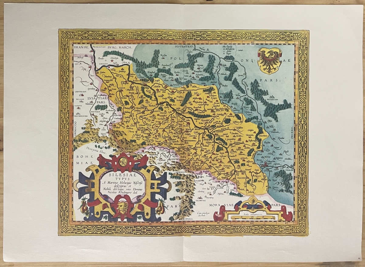 allemagne_silesie_carte_martino_helwigio_de_1595_tirage_de_1969_silesiae