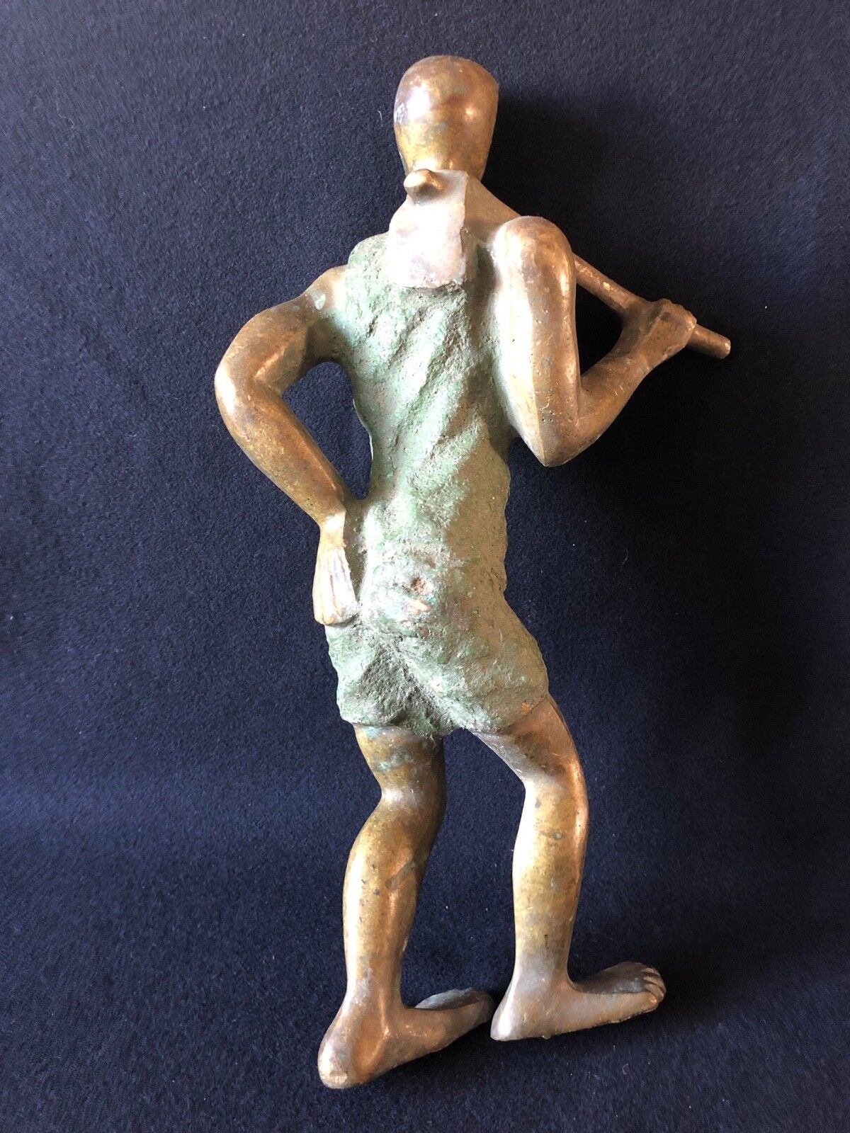 tchad_afrique__grand_paysan_en_bronze__h_35,5_cm,_6kg_600__vers_1960