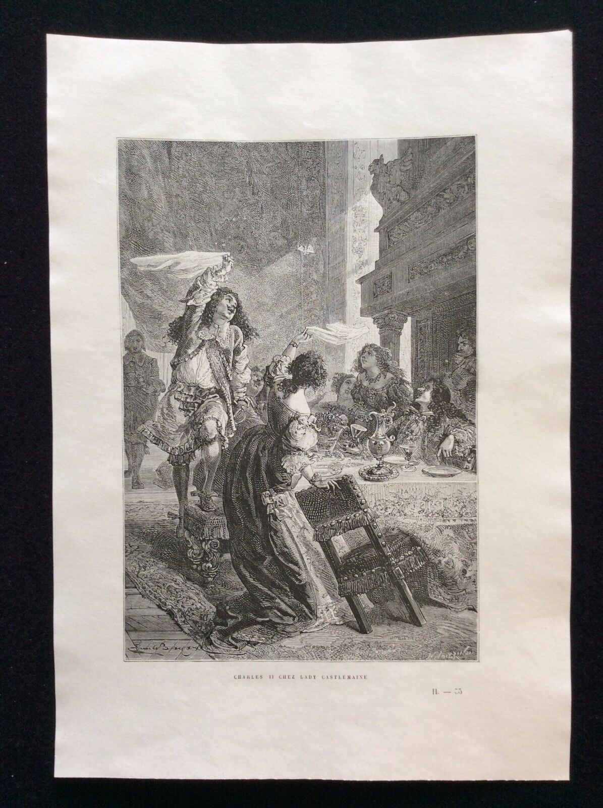 king_charles_ii_lady_castlemaine_engraving_19th_century_england_scotland_ireland