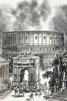 colisee_colosseo_roma_par_albert_decaris_gravure_de_1955_rome_italia_italie