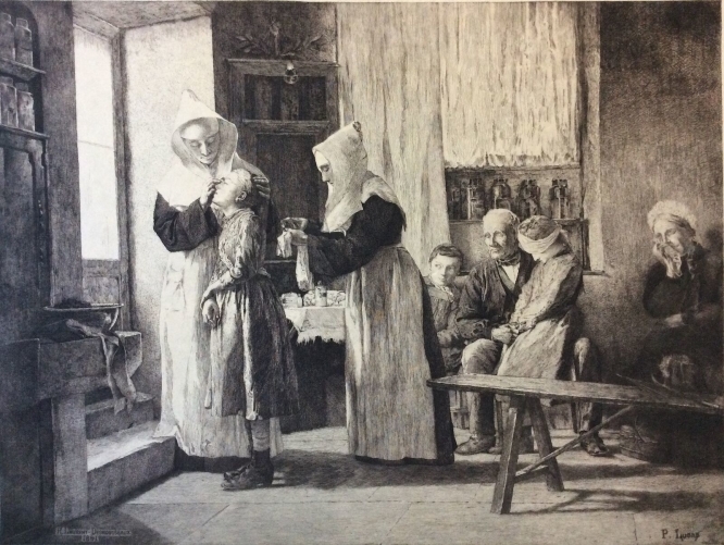 chez_les_soeurs_laurent_desrousseaux_p_lucas_heliogravure_1891_medecine