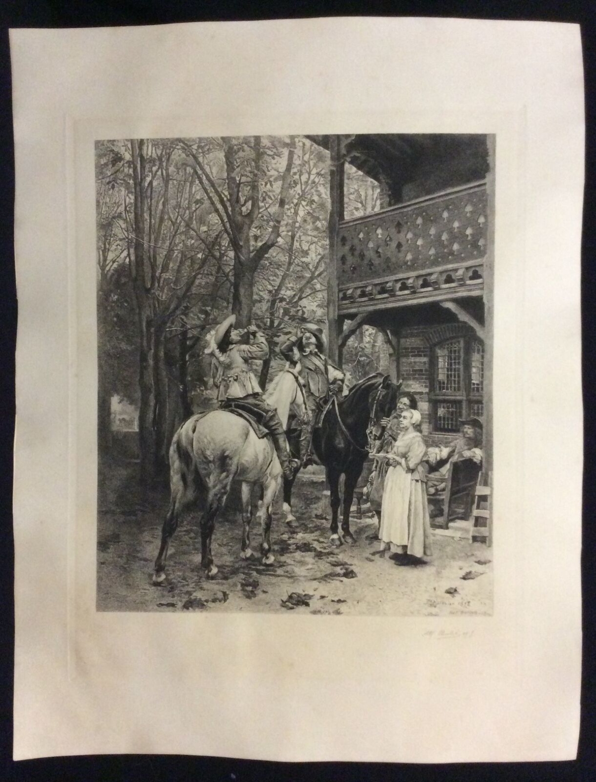 ernest_meissonier_par_alfred_boilot_1878_la_halte_cheval_chevaux_mousquetaire