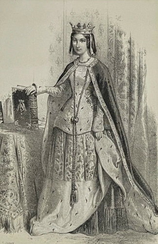 charlotte_de_savoie_1441-1483_reine_de_france_lithographie_de_1848_xixe
