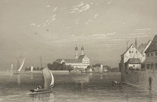 friedrichshafen_sur_le_lac_de_constance_allemagne_lithographie_vers_1850