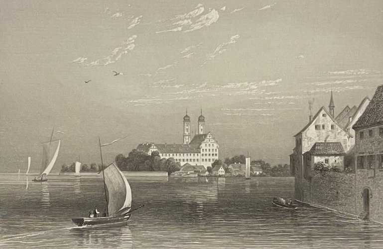 friedrichshafen_sur_le_lac_de_constance_allemagne_lithographie_vers_1850
