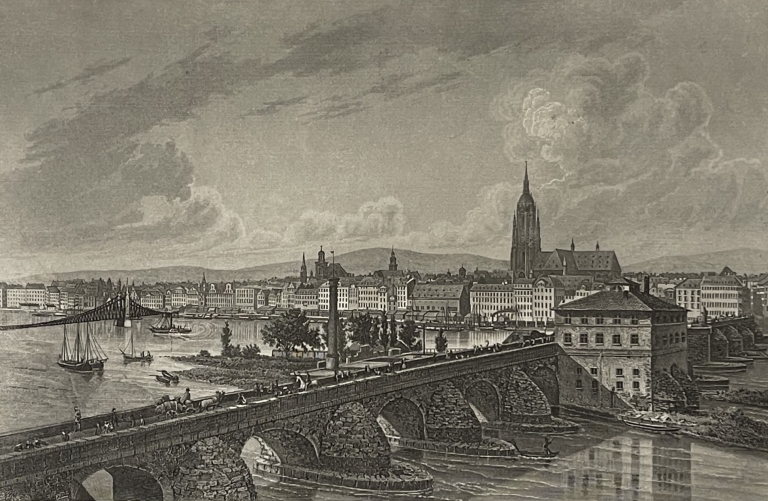 frankfurt_am_main_germany_???_cathedral_and_main_river_panorama_c_1865_by_foltz_allemagne